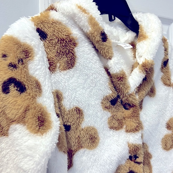 Girls Plush Warm Winter Coat With Hoodie Size 7Y! - Picture 5 of 7